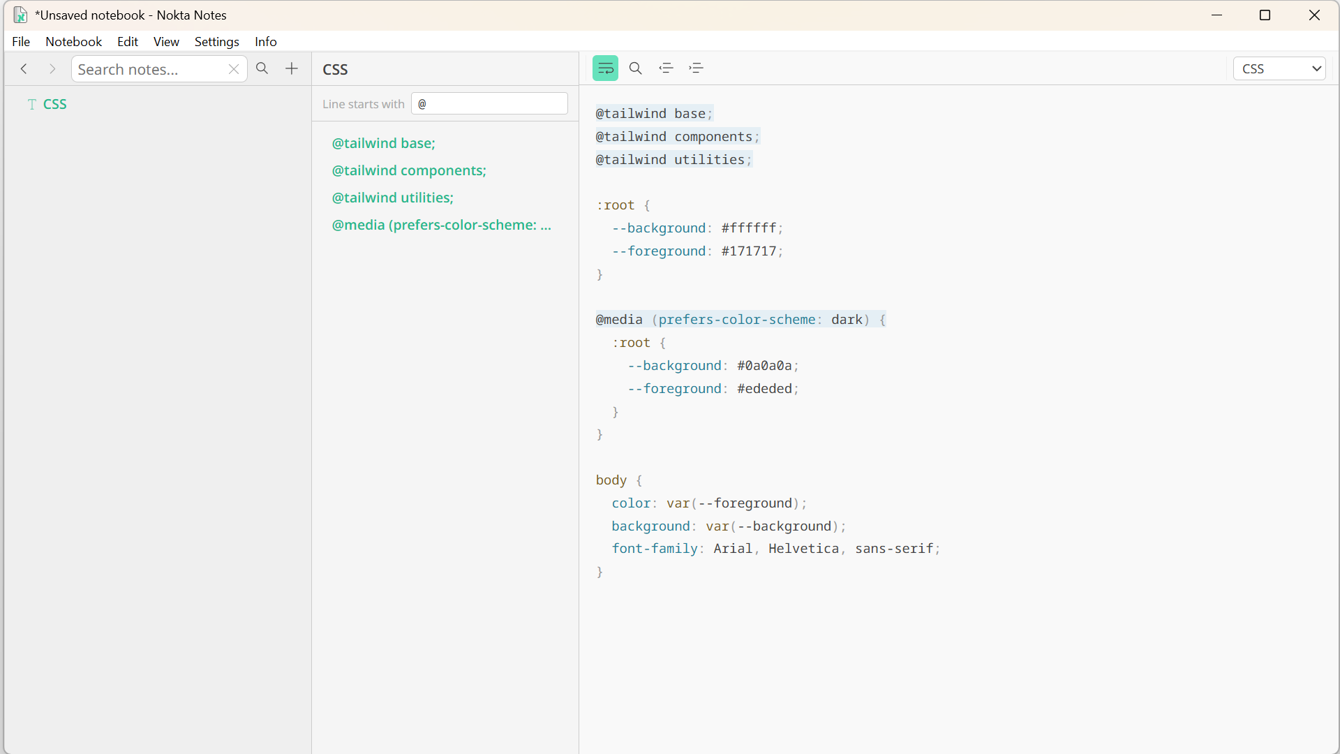 Nokta Notes - Plain text / code editor